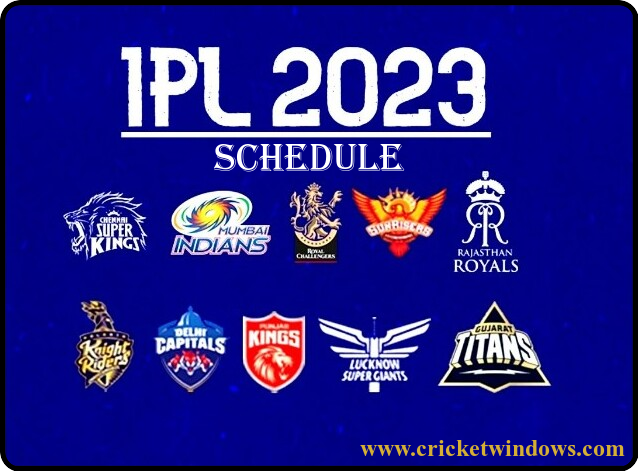 IPL 2023 SCHEDULE